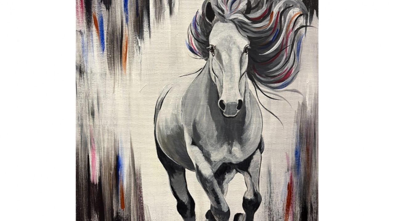 Horse - Tipsy Brush Painting Party
