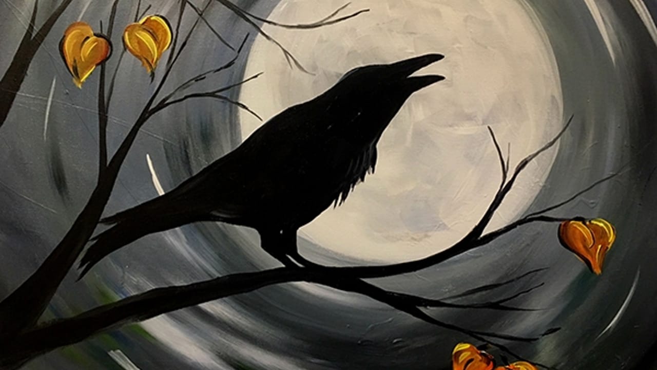 Midnight Raven - Tipsy Brush Painting Party!