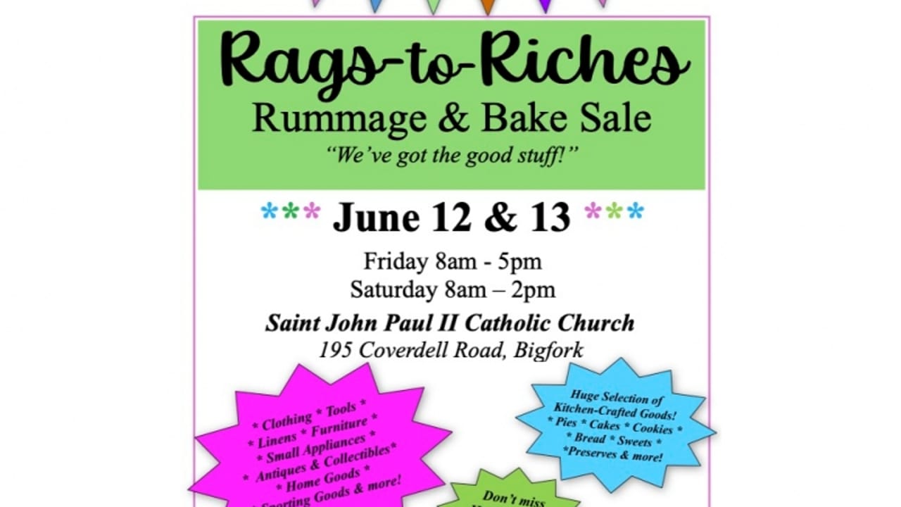 19th Annual Rags to Riches Rummage and Bake Sale
