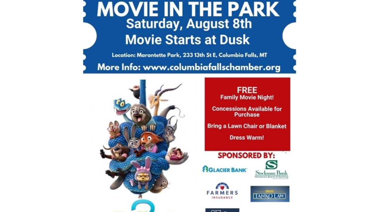 FREE Movie in the Park-Zootopia 2