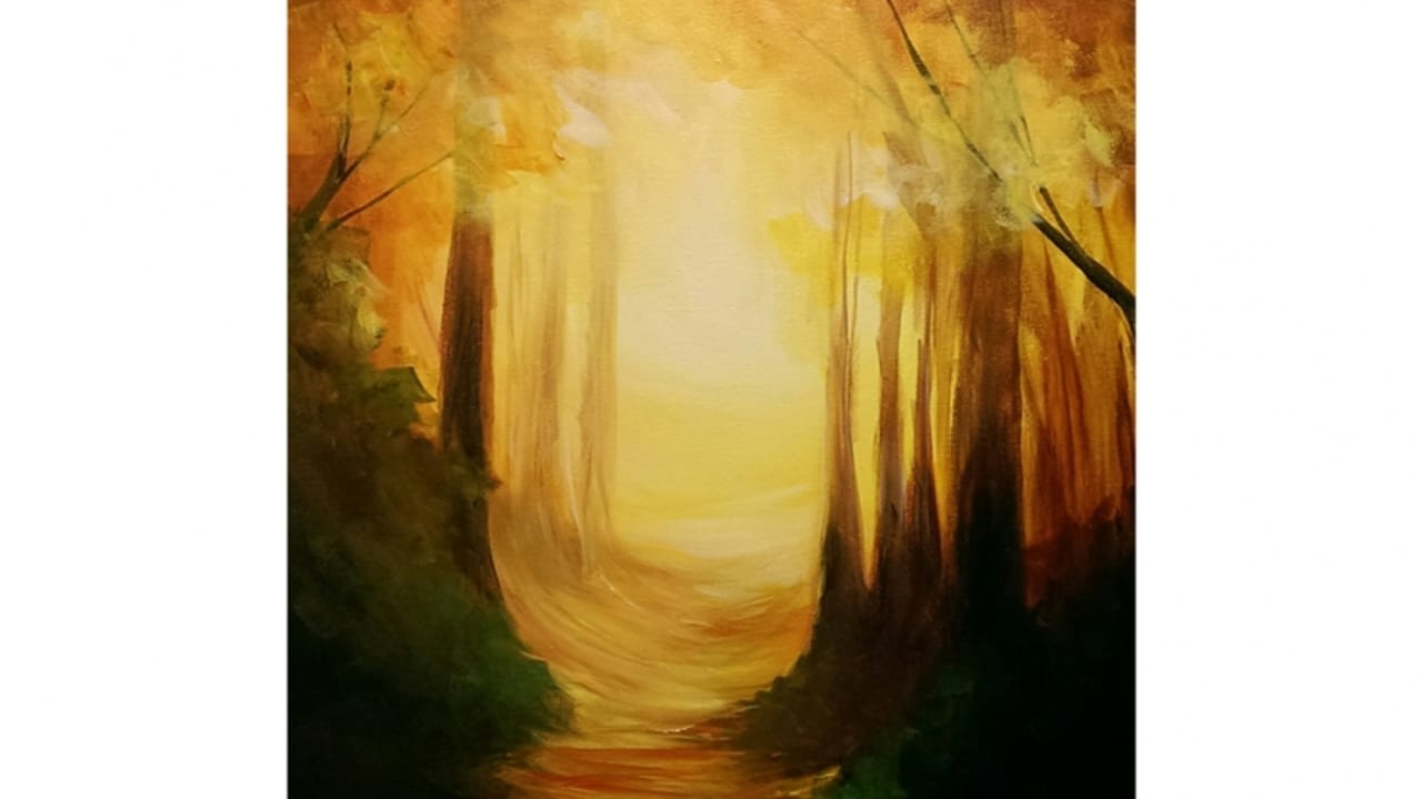 Autumn Splendor - Tipsy Brush Painting Party!