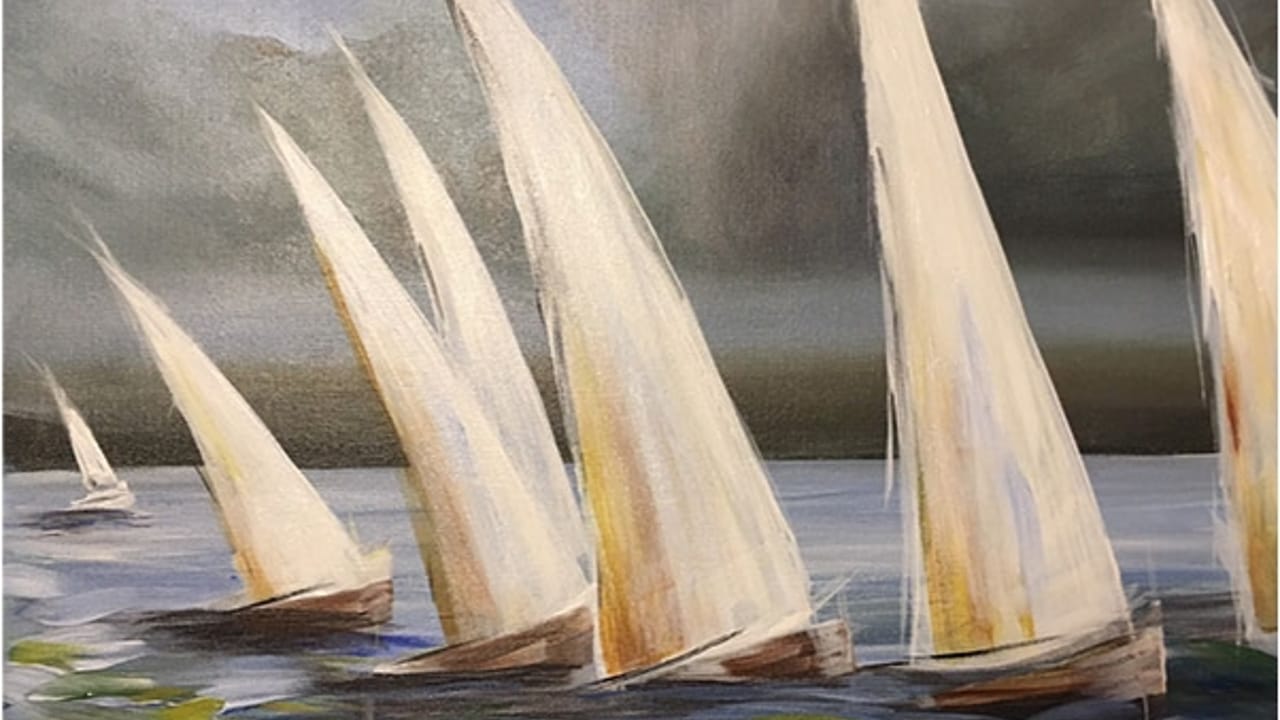 Sailing Days - Tipsy Brush Painting Party!