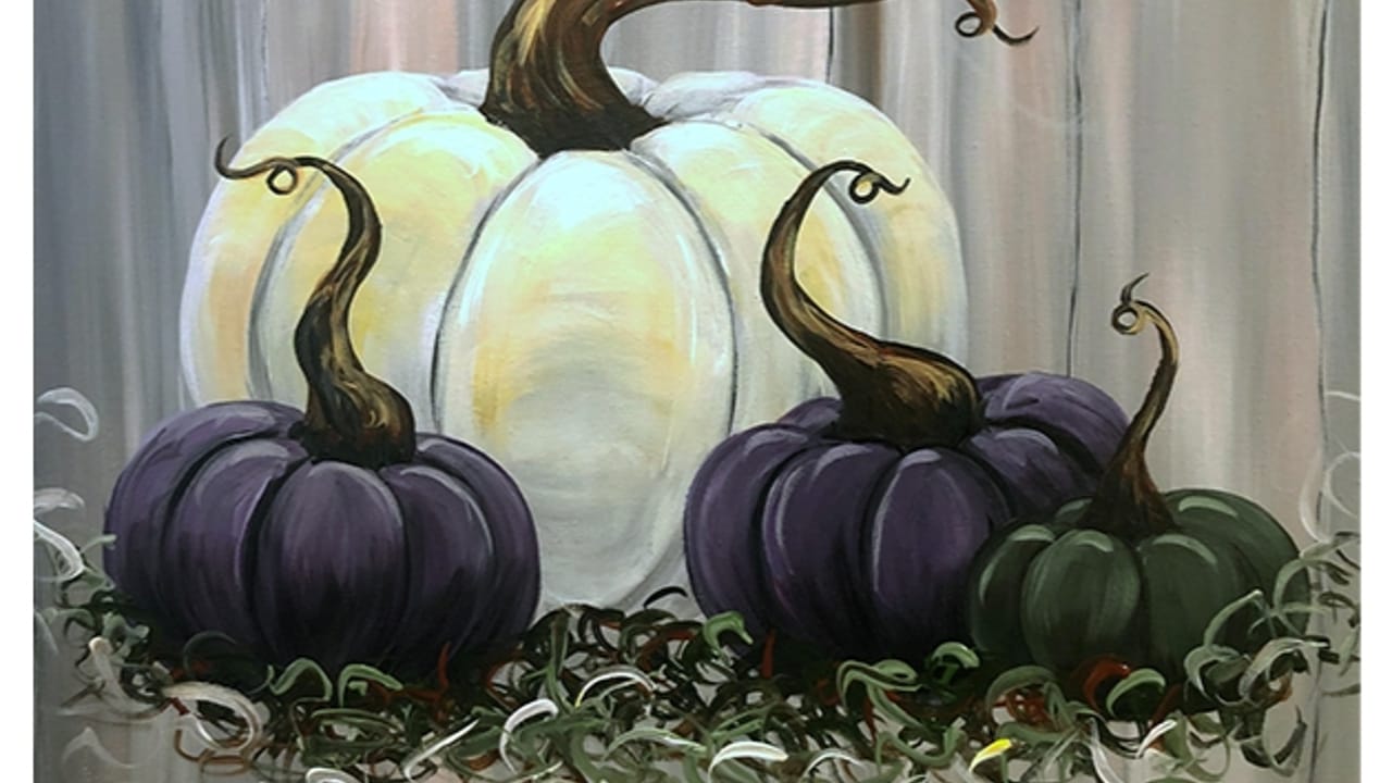 Pumpkins - Tipsy Brush Painting Party!