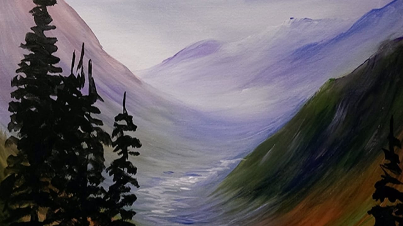 Glacier Views - Tipsy Brush Painting Party