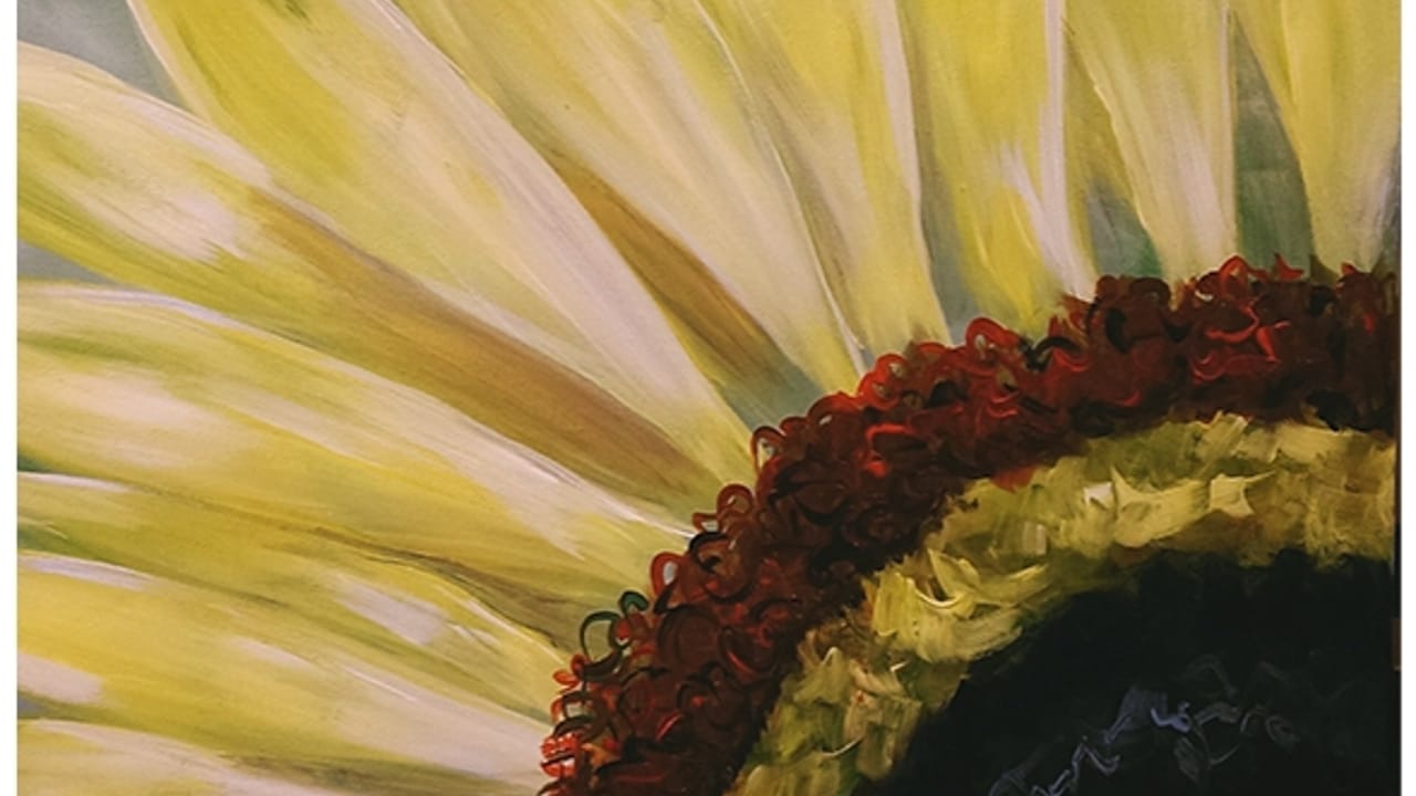 Sunflower - Tipsy Brush Painting Party!