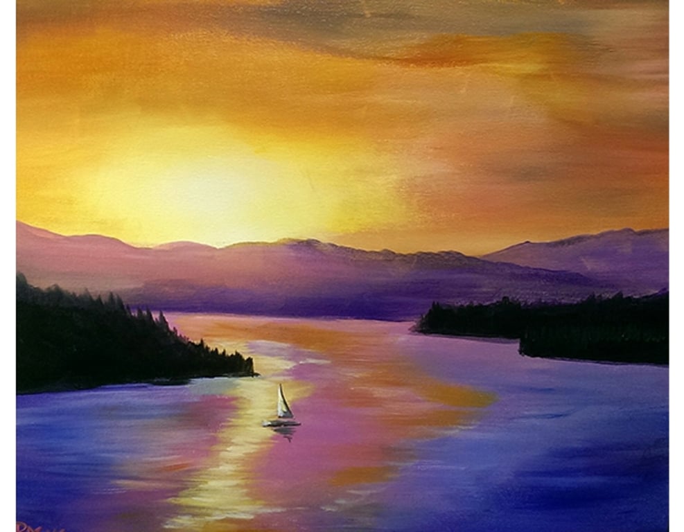 Lazy Lake - Tipsy Brush Painting Party!