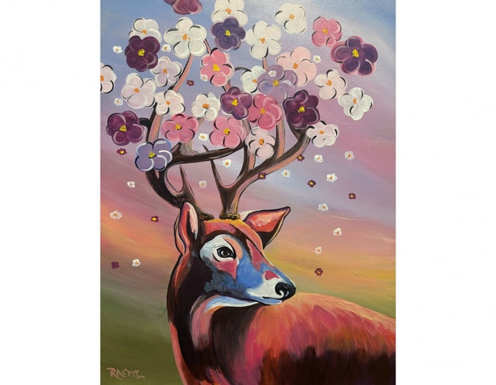 Whitetail Bouquet - Tipsy Brush Painting Party!