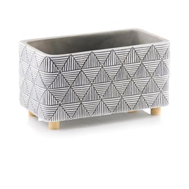 Slika 05.177.26 Izdužena posuda pravokutnog oblika sa drvenim nogama