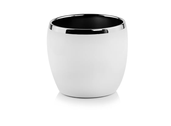 Slika 31.073 Posuda okruglog oblika - bijela/srebrna