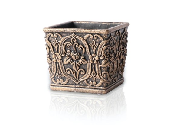 Slika 46.021.14 Posuda četvrtastog oblika - crna/bakar 