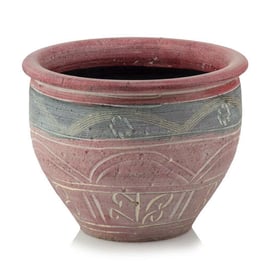 Slika 80.005. 19/25/30/38 Posuda od pečene keramike, obojana