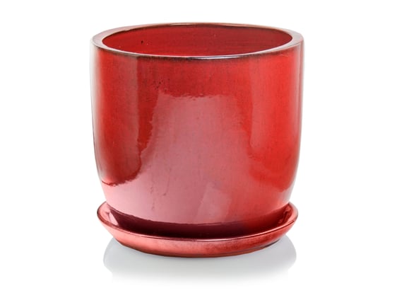 Slika 28.020 Posuda okruglog oblika sa podlogom - crvena