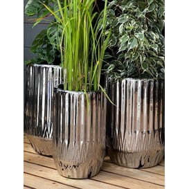 Slika 01.508. 34/38/42 Set od tri posude okruglog oblika - srebrna