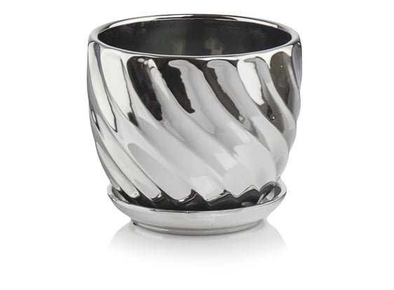 Picture of 43.036 Posuda okruglog oblika sa podlogom - srebrna