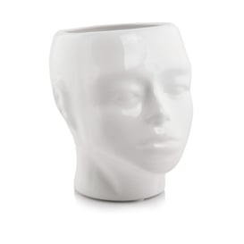 Slika Posuda u obliku glave – bijela