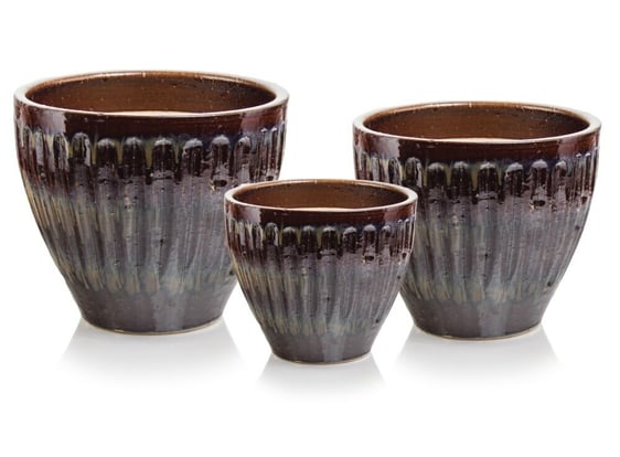 Slika 79.015.25/30/37 Set od tri posude - smeđa