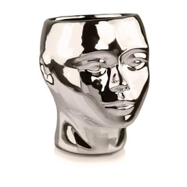 Slika 04.098.20 Posuda za cvijeće u obliku glave - zlatna