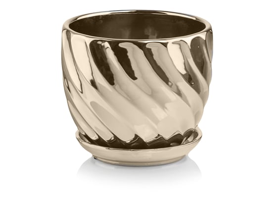 Slika 43.048 Posuda okruglog oblika sa podlogom - zlatna