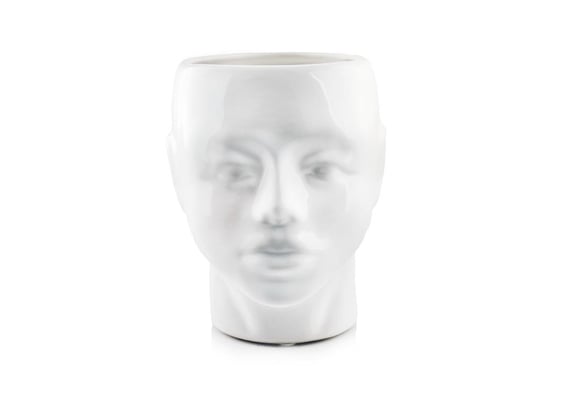 Slika Posuda u obliku glave – bijela