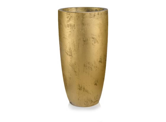 Picture of 88.056 Visoka posuda u obliku cigare - zlatna