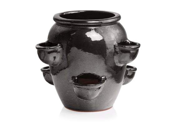 Slika 28.049.31 Posuda okruglog oblika sa otvorima na stjenkama - antracit