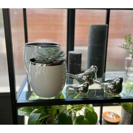 Picture of 31.073. 11/15/17/23 Set od 4 posude okruglog oblika - bijela/srebrna