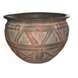 Slika 80.003. 19/25/30/38 Posuda od pečene keramike, obojana