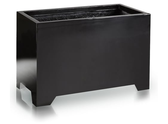 Picture of 95.038 Velika, duguljasta posuda pravokutnog oblika sa nogama - crna