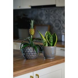 Slika 05.336.14 Posuda okruglog oblika - svijetlo plava, siva