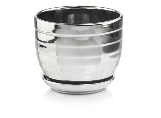 Picture of 43.037 Posuda okruglog oblika sa podlogom - srebrna