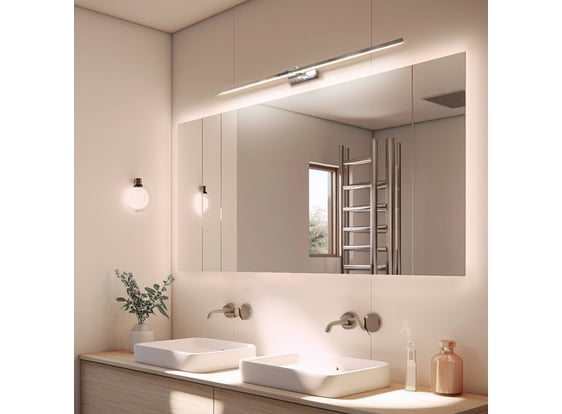 Slika LED kupaonska zidna svjetiljka 120cm 22W krom 4000K UNO-BH-003