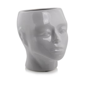Slika Posuda u obliku glave – siva