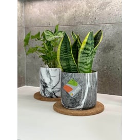 Slika 02.752.13 Posuda okruglog oblika - mramono crna 