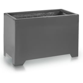 Slika 95.039 Velika, duguljasta posuda pravokutnog oblika sa nogama - antracit
