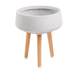 Slika 88.048 Velika posuda okruglog oblika sa drvenim nogama