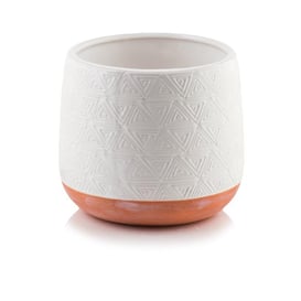 Slika 05.183.15 Posuda okruglog oblika - bijela/smeđa