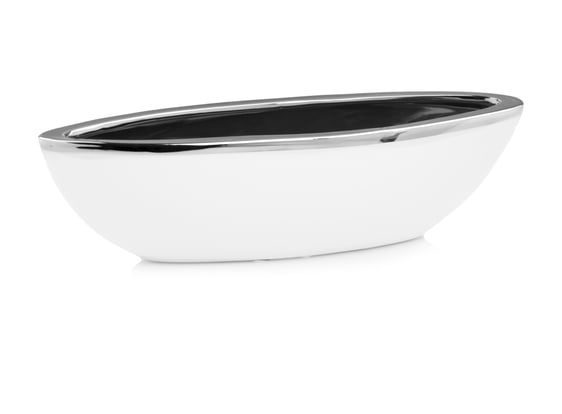 Slika Posuda u obliku čamca - bijela