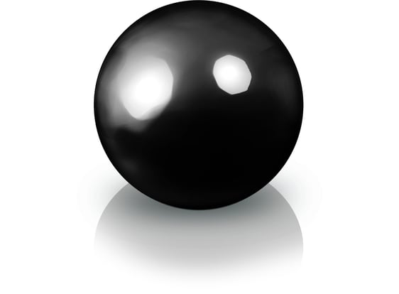 Picture of 95.016 Dekorativna vrtna kugla - crna