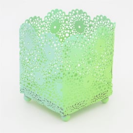 Slika Dekoracija limena posuda zelena