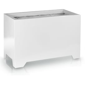 Slika 95.037 Velika, duguljasta posuda pravokutnog oblika sa nogama - bijela