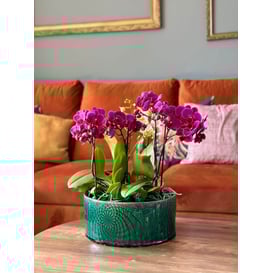 Slika 07.137.28 Niska posuda okruglog oblika - tirkizna