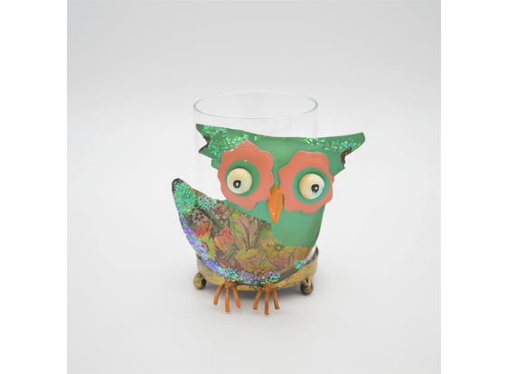 Slika Staklena posuda sova
