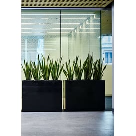 Slika 95.012 WP Visoka, duguljasta posuda pravokutnog oblika - crna