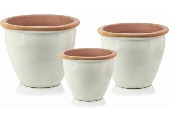Slika 79.301. 27/31/38 Set od tri posude - bijela