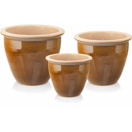 Slika 79.302. 27/31/38 Set od tri posude - boja meda