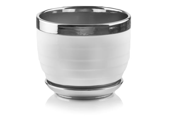 Slika 43.047. Posuda okruglog oblika sa podlogom - bijela