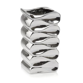 Slika 31.115.26 Vaza kvadratnog oblika - srebrna 