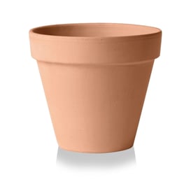 Slika 87.102 Posuda "Standard" okruglog oblika sa rubom - svijetla tarakota