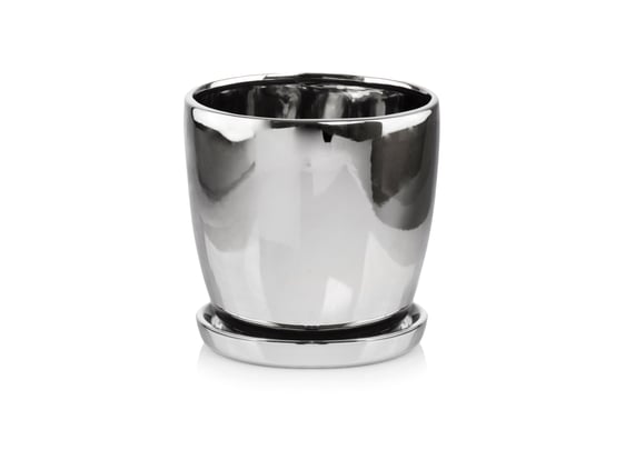 Picture of 15.009 Posuda okruglog oblika sa podlogom - srebrna