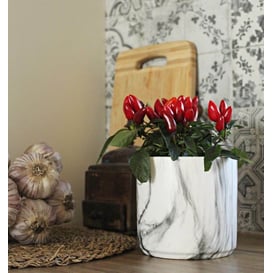 Slika 02.751.13 Posuda okruglog oblika - mramorno bijela